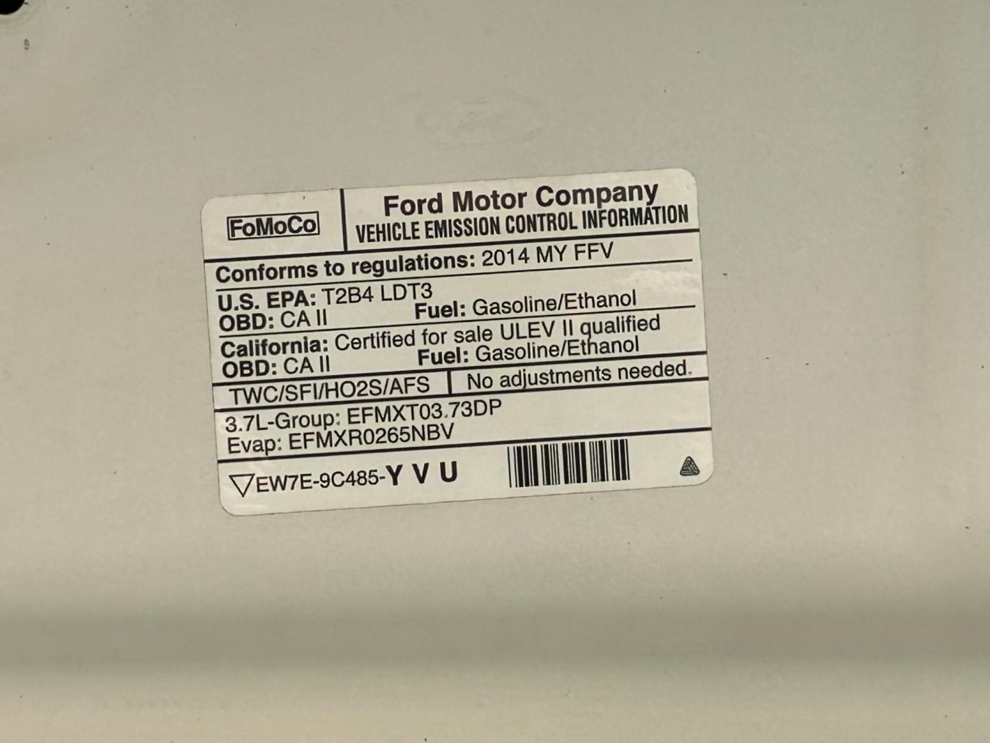 2014 White /Gray Ford F-150 XL SuperCab 6.5-ft. Bed 2WD (1FTEX1CM2EK) with an 3.7L V6 DOHC 24V engine, 6-Speed Automatic transmission, located at 17760 Hwy 62, Morris, OK, 74445, (918) 733-4887, 35.609104, -95.877060 - Photo#25